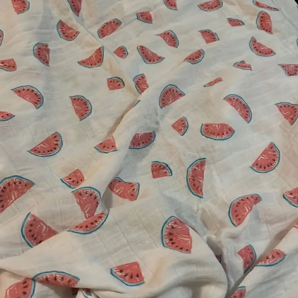 Angel deer, watermelon, blanket